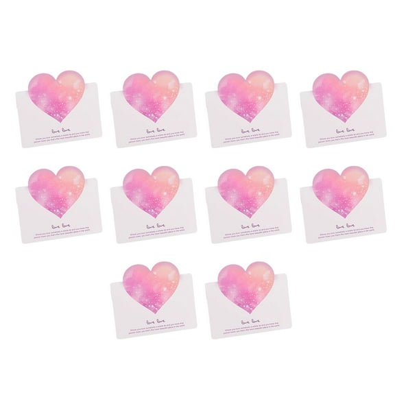 3D Heart Valentine's Day Cards (10-Pack) - Love & Thank You Pop-Up Greeting Cards, Blank Inside for Personal DIY Messages