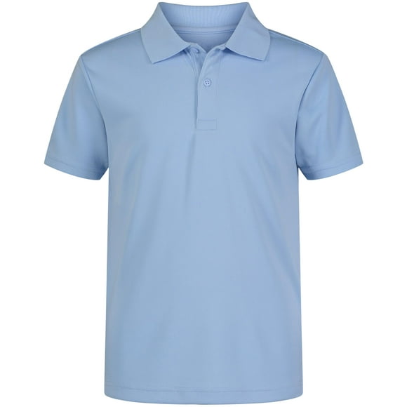 Camiseta IZOD Performance Polo de manga corta para niños, color azul claro