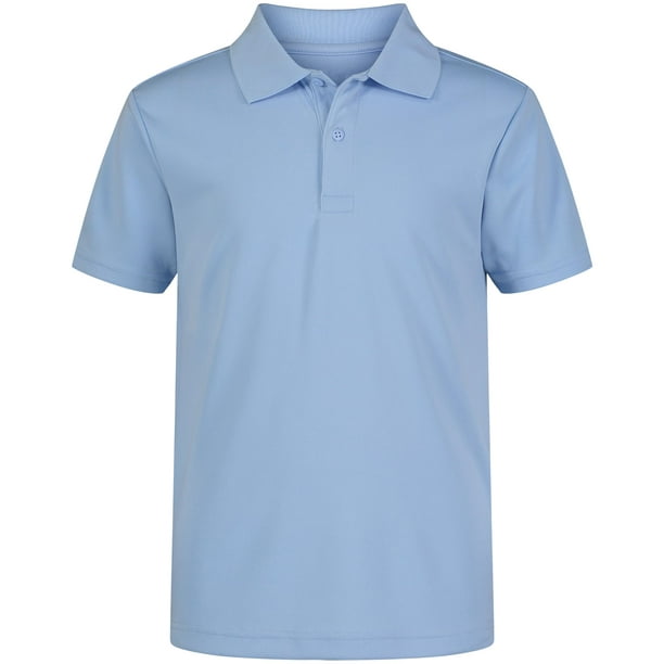 Polo IZOD para Niños Grandes Uniforme Escolar Rendimiento 14-16 Azul Claro