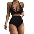 thumbnail image 2 of Traje de baño de una pieza para mujer, conjuntos de bikini para mujer, trajes de baño con tirantes en la espalda, trajes de baño de tallas grandes, tankinis, trajes de baño para mujer, 2 of 9