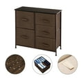 thumbnail image 6 of TKOOFN Dresser Organizer with 5 Drawers, Fabric Dresser Tower for Bedroom, Hallway, Entryway, Closets, Brown, 6 of 8