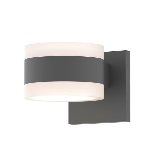 Sonneman 7302.Fw.Fw-Wl Reals 2 Light 5" Wide Integrated Led Outdoor Wall Sconce - Grey