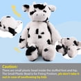 thumbnail image 4 of Lote de Animales de Peluche Vaca Fancy Tubbie Wubbie 42 cm Suave, 4 of 7