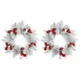 thumbnail image 1 of HLONK 28cm Christmas Candle Rings Artificial Berries Candle Rings Small Wreaths for Cabinets Wedding Centerpiece Tabletop Home, 1 of 10