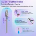thumbnail image 4 of JKCCZLL Fantexy 3/32" Carbide Nail Drill Bit - Remove Acrylic Hard Gels Quickly and Safely,Professional Cone Tungsten Drill Bits Set Nail File Acrylic for Manicure,Pedicure,Cuticle Cleaner(Fine - F), 4 of 7