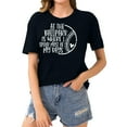thumbnail image 2 of Hvobtty T-Shirt à Manches Courtes Col Rond Décontracté pour Femmes, T-Shirt de Sport de Baseball Imprimé avec Col Rond et Haut à Manches Courtes, 2 of 4