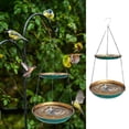 thumbnail image 1 of Rewenti Hanging Bird Feeder Garden Bath Tray Outdoor Bird Waterer Rust-Proof Weather-Resistant, 1 of 5