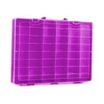 thumbnail image 2 of Caja de almacenamiento de juguetes, joyero, 48 rejillas con tapa, organizador de juguetes apilable, caja contenedor para juguetes de bloques de Púrpura, 2 of 9
