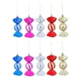thumbnail image 3 of Raindrops 10Pcs Candy Pendant Glittered Candy Ornaments Assorted Color Plastic for Christmas Tree Decor, 3 of 8