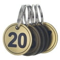 thumbnail image 2 of Aspire ABS Number ID Tags Keychains, Numbered Key Rings, Metal Key Tag Set, Pack of 50, Blue 1 to 50, 2 of 9
