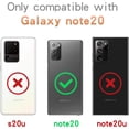 thumbnail image 2 of Samsung Galaxy Note 20 Case Diamond Case for Women 3D Glitter Sparkle Bling Case Luxury Shiny Crystal Diamond Bumper Clear Gems Cute Protective Girly Case Girls Cover(Black), 2 of 6
