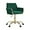 Green, variant on Velvet Modern Home Office Vanity Chair, 360° Swivel Adjustable Height Makeup Desk Chair with Golden Base and Hand Woven Backrest for Bedroom/Study/Vanity (Black)
