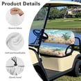thumbnail image 5 of Garronmavis Beach Turtle Starfish Golf Cart Elastic Seat Covers Universal for Heat Protection Split Backrest Front Seat Cover for All Weather Conditions Interior Accessiores, 5 of 6