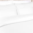 thumbnail image 2 of 400-Thread Count 100% Egyptian Cotton Elegant Stripes Duvet Cover Set White / Full/Queen, 2 of 5