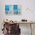 thumbnail image 3 of Stupell Industries Blue Rustic Abstraction Abstract Painting White Framed Art Print Wall Art, 11 x 14, 3 of 10