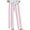 Pink, variant on Seductiva Women's Casual Pants Women's Non Pocket Floral Cotton Linen Casual Pants