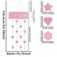 thumbnail image 3 of Mother's Day Wooden Photo Frame Hanging Sign with Clips, Personalized Picture Display Wall Decor for Mom Gift, Pink Floral Ornament for Home or Party Backdrop, 3 of 9