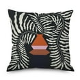 thumbnail image 3 of Ins Wind Linen Pillowcase Simple Creative Cushion Abstract Leaf Pillow Square Cushion Cover 37, 3 of 4