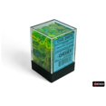 thumbnail image 2 of CHESSEX GEMINI 36D6 PLASMA GREEN-TEAL/ORANGE LUMINARY 12MM, 2 of 4