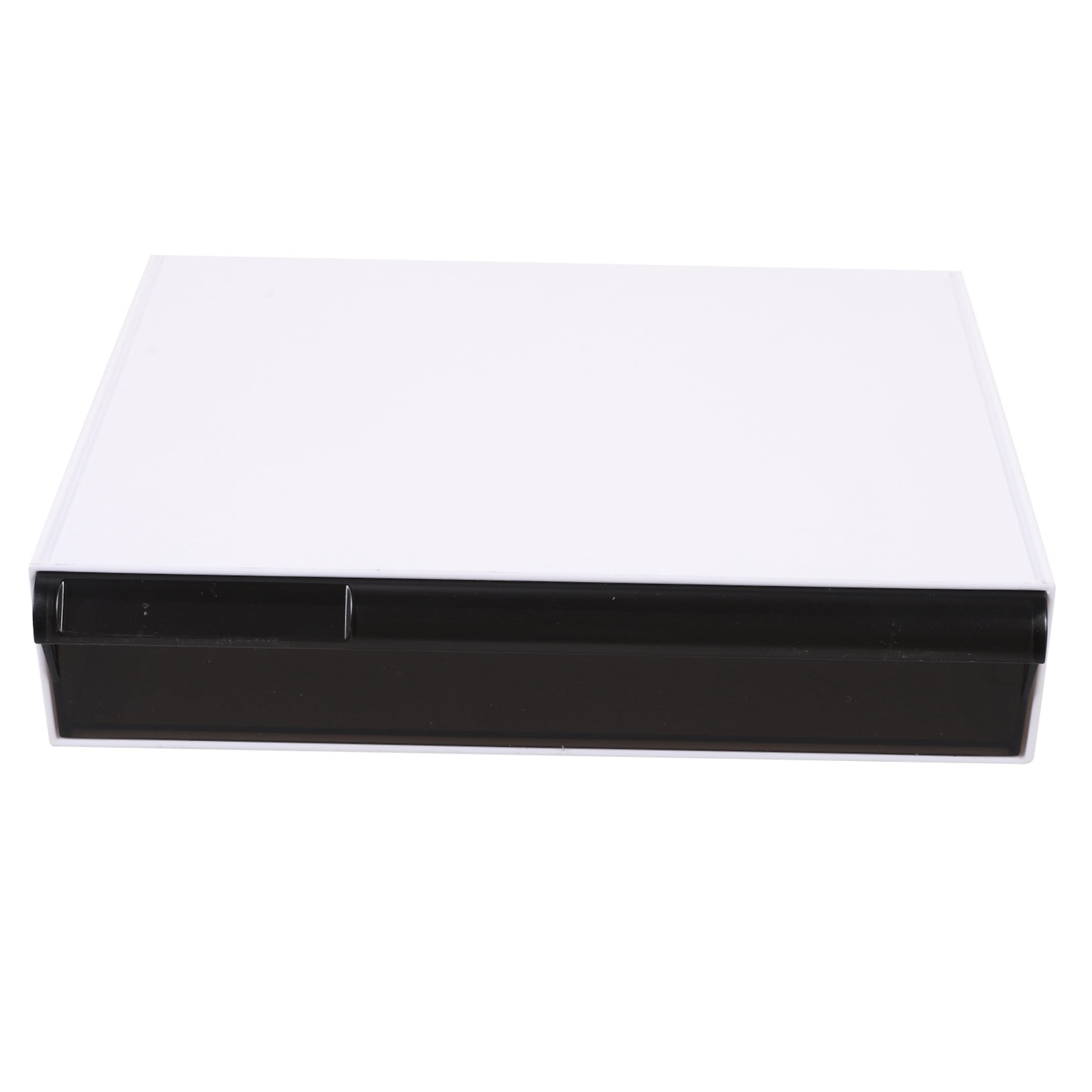 YOSADIER Black Under Desk Storage Organizer with Drawer, Plastic Design for Outdoor and Indoor Use, 70x22x12 cm
