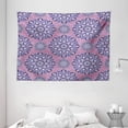 thumbnail image 1 of Purple Mandala Tapestry, Middle Eastern Oriental with Ornamental Featured Lines, Wall Hanging for Bedroom Living Room Dorm Decor, 80W X 60L Inches, Dried Rose Indigo Light Blue, by Ambesonne, 1 of 2