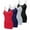 Black,H Gray,Navy,Red, variant on SAYFUT 4 Pack Mixed Colors, Women Long Camisole Tank Tops Blend Fit Basic Cami Top W/ Straps