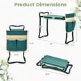 thumbnail image 3 of Folding Sturdy Garden Kneeler Gardener Kneeling Pad & Cushion Seat Knee Pad Seat Green, 3 of 5