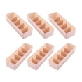 thumbnail image 2 of Miangastore 6 Pieces Pink Plastic Underwear Holder for Home Storage Solutions with Durable Quality, 2 of 9