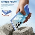 thumbnail image 7 of Dteck Built-in Screen Protector Case for Samsung Galaxy S24 Ultra,Compatible with Mag-Safe Slim TPU+PC Full-Body Stylish Shockproof Protective Cover,Blue, 7 of 7