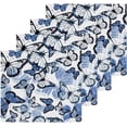 thumbnail image 2 of SKYSONIC Butterfly Washcloths Set of 2, Highly Absorbent Soft Cotton Fingertip Towels for Bathroom, Kitchen, Gym, Spa, Home Decor 12 x 12 Inch, 2 of 7