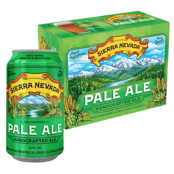 Sierra Nevada Pale Ale Craft Beer, 12 Pack, 12 fl oz Aluminum Cans. 5.6% ABV