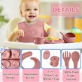 thumbnail image 2 of Silicone Baby Feeding Set, 9 Piece Baby Led Weaning Utensils Set Includes Suction Bowl and Plate, Baby Spoon and Fork, Sippy Cup with Straw, Baby Feeding Supplies Set, 2 of 9