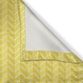 thumbnail image 5 of Ambesonne Yellow Chevron Grommet Curtain, Vertical Retro, 50" x 84", Avocado Green Yellow, 5 of 6
