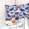 thumbnail image 4 of Kdxio Cotton Pillow Cases 14"x20" Pillowcases,Soft and Breathable Bedroom Pillow Cases-Butterflies1-No Pillow Core, 4 of 5