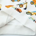 thumbnail image 6 of ATAIKU 2-7Y Kids Boys French Terry Sweatshirts Construction Vehicle Novelty Crewneck Pullover Cotton Tops, 6 of 11