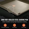 thumbnail image 3 of VEVOR Commercial Griddle, 16.9" Heavy Duty Manual Flat Top Griddle, Countertop Gas Grill with Non-Stick Cooking Plate, Steel Natural Gas Griddle, 2-Burners Restaurant Portable Grill - 22,000 BTU, 3 of 9
