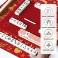 thumbnail image 5 of Mahjong Mat 31.5" x 31.5" Whimsical Forest Dance Anti-Slip and Noise Reduction Symmetry Design Mahjong Tiles Table Cover for Dominoes Poker Card Board and Tile Games, 5 of 8