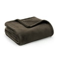 thumbnail image 4 of Cozy Comfort Brown Fleece Blanket Twin Blanket - Soft Lightweight Cozy Twin Blankets, 60X80 inches, 4 of 6