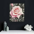 thumbnail image 4 of COMIO  Bathroom Wall Art Red Rose Canvas Prints Art Floral Painting Vintage Watercolour Pink Rose Wall Picture Flowers Poster Home Bedroom Living Room Décor, 4 of 4