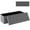 Dark Grey, variant on Costway Fabric Folding Storage Ottoman Storage Chest W/Divider Bed End Bench Navy