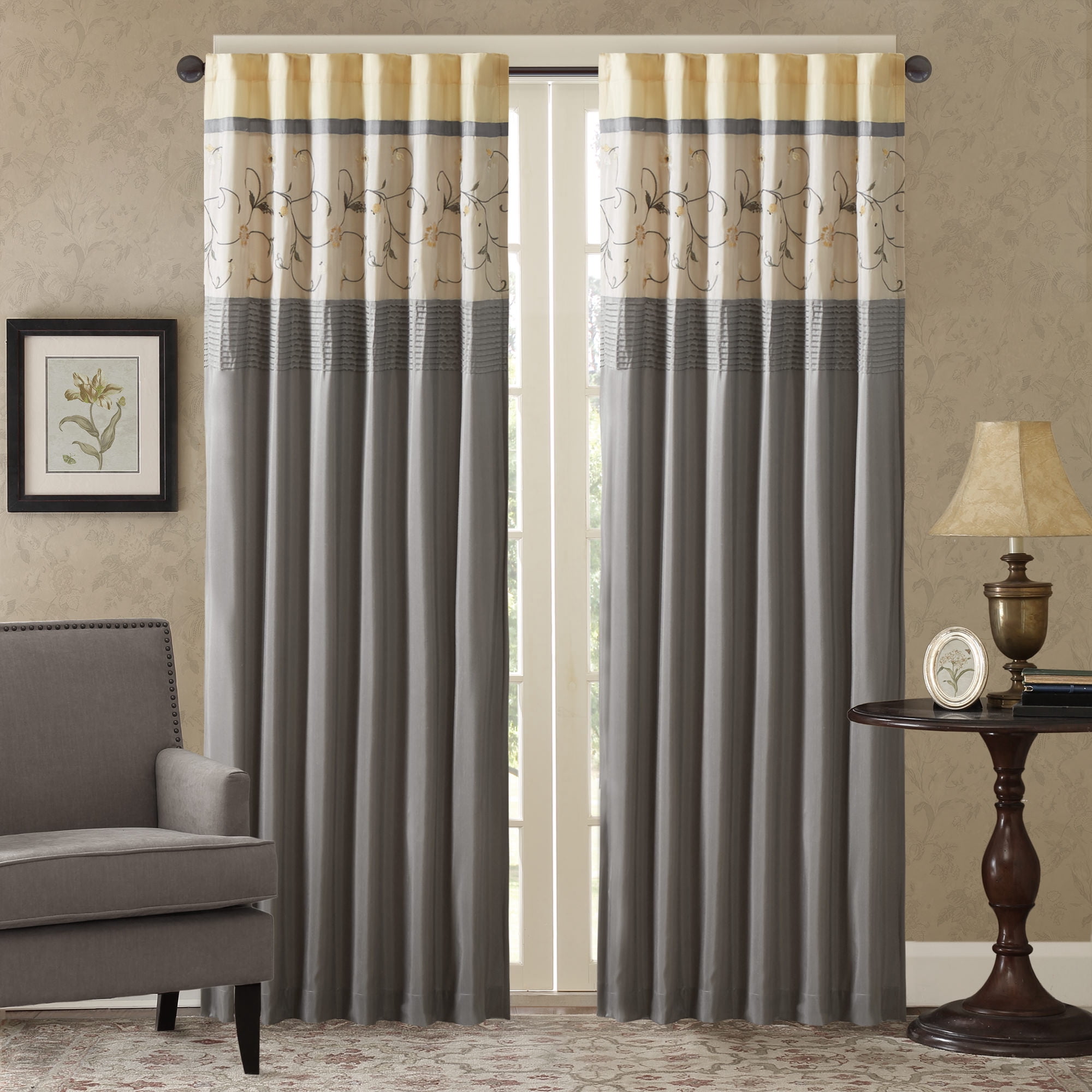 Home Essence Monroe Embroidered Window Panel