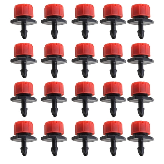 Plastic Adjustable Irrigation Drip Emitter Set With Adjustable Flows For Precise Plant Watering And Water Conservation