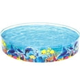 thumbnail image 2 of Hzrsly Sea Animals Theme Paddling Pool Kiddie Swimming Pool, Inflatable above Ground Pool, Outdoor Garden Pool（72x15inch）, 2 of 6