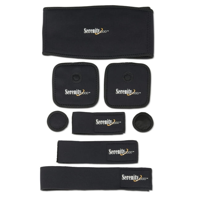 SERENITY2000 Full Body Magnetic Vitality Set for Pain Relief, Reduce Inflammation, Improve Circulation â?? Eight-Piece Set (Large/XL - waist up to 50")