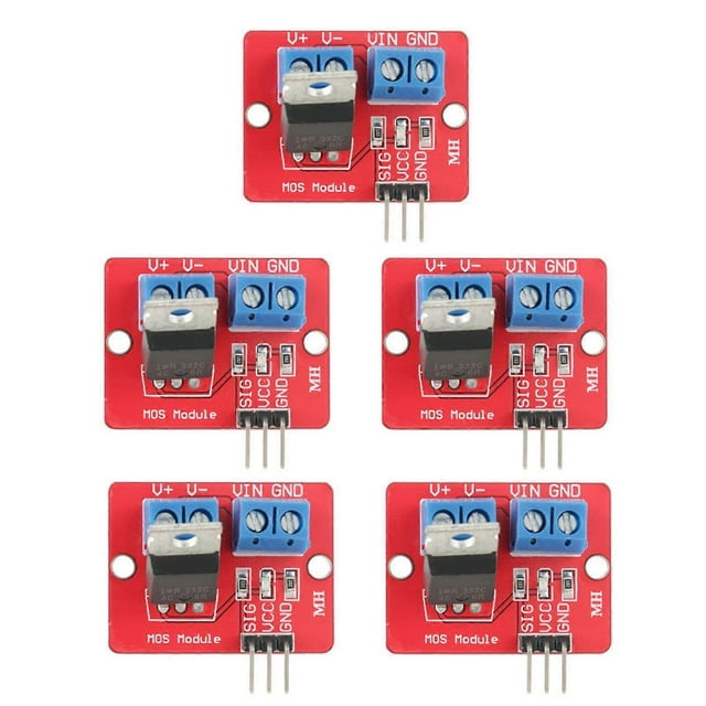 5pcs 3.3V/5V MOSFET Driver Module PWM Output 0-24V