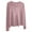 Pink, variant on Womens's Knit Lightweight Sweaters Cardigans Crew Neck Button Down Solid Color Blouses Long Sleeve Outerwear (Free Size, Black)