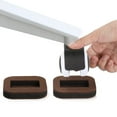 thumbnail image 3 of Paquete de 20 tazas de fieltro para muebles, almohadillas antideslizantes para ruedas inferiores, tope deslizante para rueda de cama, protector de suelo de madera dura, 3 of 5