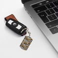 thumbnail image 7 of Uemuo Retro Excavator Pattern Rectangular Metal Keychain - Durable, Stylish, and Personalized Key Ring for Men and Women,Engraved Keychain,Gift Slim Sturdy Keychain, 7 of 7