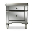 thumbnail image 4 of Baxton Studio Sussie Hollywood Regency Glamour Style Mirrored 2-Drawer Nightstand, 4 of 8