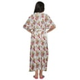 thumbnail image 3 of Moomaya Kimono Kaftan de Maternité en Coton pour Femmes Longue Robe Maxi Vêtements, 3 of 5